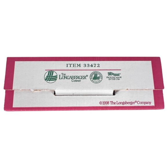 New Longaberger Pottery Traditional Holly Pattern Spoon Rest Original Packaging - Picture 7 of 7